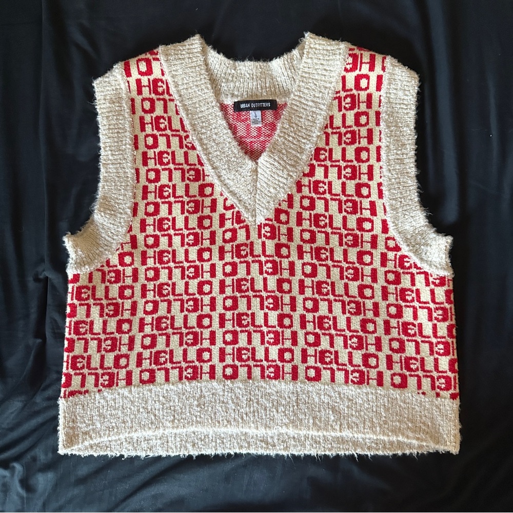 Urban outfitters cropped sweater vest